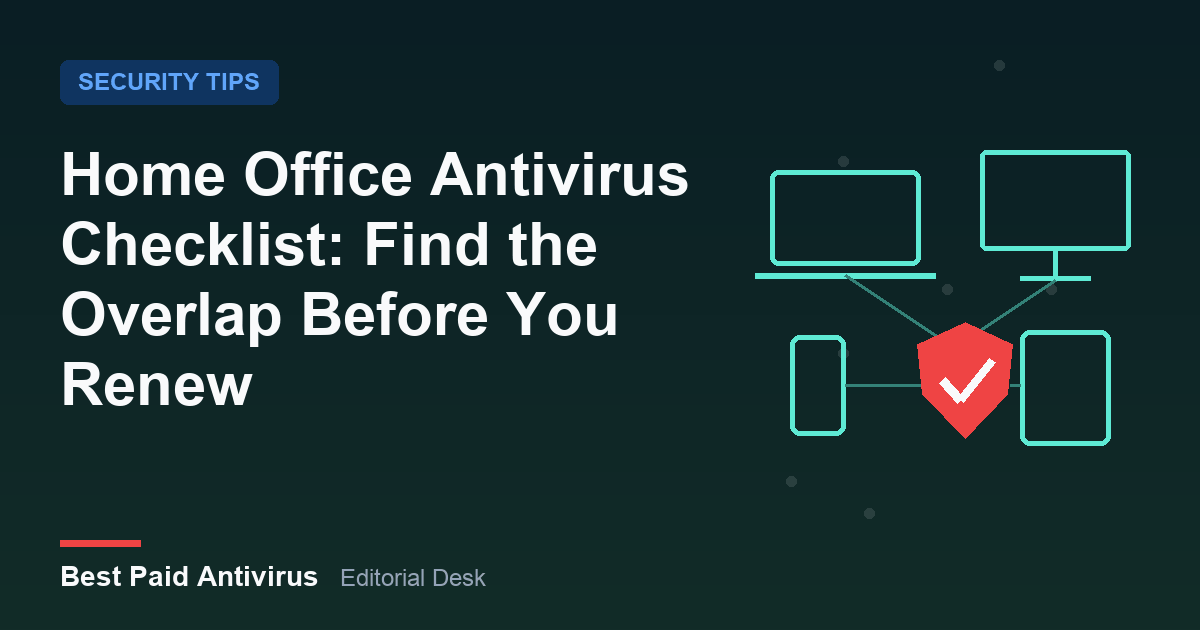 Home Office Antivirus Checklist: Find the Overlap Before You Renew